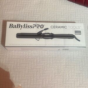 BaBylissPRO Black Curling Iron 1 1/4 porcelain ceramic curling iron